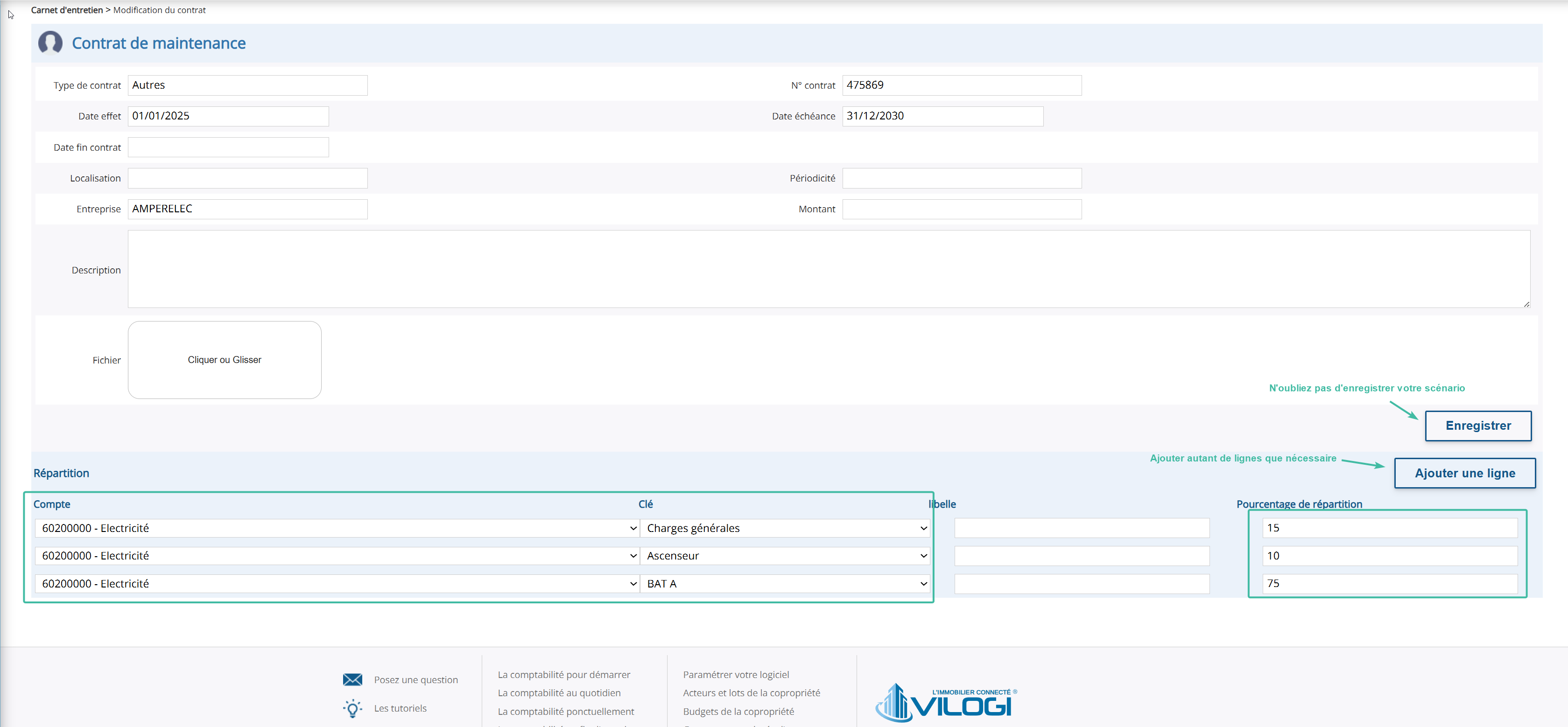Définition du scénario Tutoriel logiciel immobilier pour syndics et administrateurs de biens